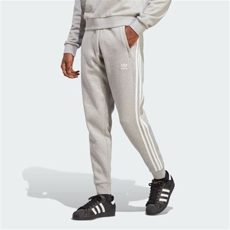 adidas 3 stripes broek grijs|adidas broek.